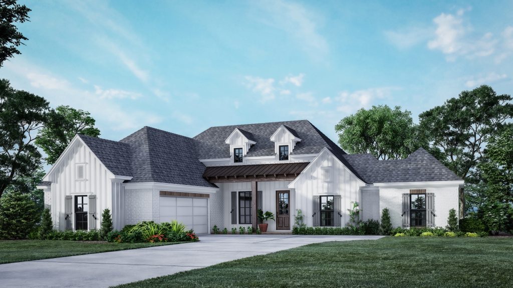 The Marigold Stock House Plan, Modern Farmhouse Design.