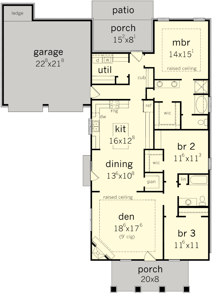The Lula house plan floor plan