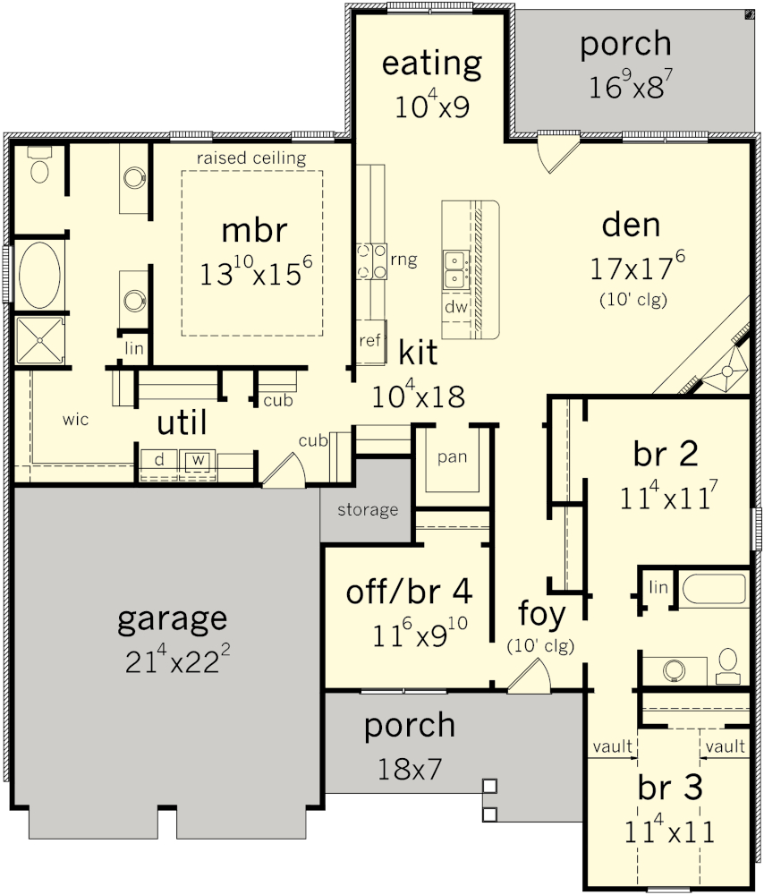 The Shaw House Plan Floor Plan