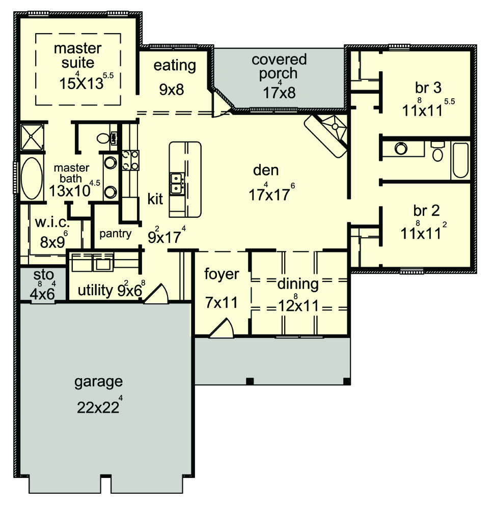 Shelby III house plan floor plan